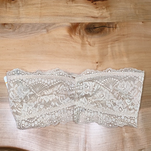Free People Lacey Looks Women's Bandeau Nude NWT S - Picture 2 of 6